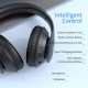 Беспроводные Hi-Fi стереонаушники с микрофоном Uliptz WH203A, 65 часов воспроизведения, черные (my-19007)