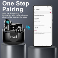 Бездротові навушники Ordtop i13 Bluetooth5.3 з шумопоглинанням та 4 мікрофонами ENC чорні (my-8142)