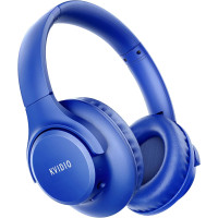 Bluetooth-навушники KVIDIO WH201A HiFi стереозвук 65 годин відтворення, мікрофон сині (my-11011)