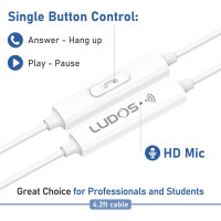 Проводные наушники LUDOS FEROX USB C для iPhone/Android