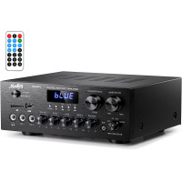 Підсилювач потужності Moukey MK0101-US Stereo Receivers with Bluetooth 5.0, 400 Вт 2.0-канальний чорний (my-11067)