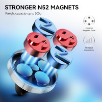 Автомобильный держатель для телефона iVoler магнитный совместимо с iPhone, Samsung, Huawei, Xiaomi, серебристый (my-16014)