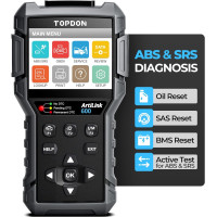 Диагностический инструмент для автомобиля TOPDON AL600 считыватель кодов ABS SRS (my-8014)