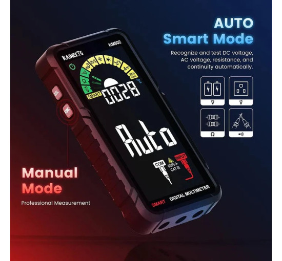 Интеллектуальный цифровой мультиметр KAIWEETS KM602 (my-16008)