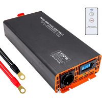 Инвертор DATOUBOSS 24 В ЕС 230 В Чистая синусоида 1500-3000 Вт, Преобразователь напряжения с дистанционным управлением (my-13135)