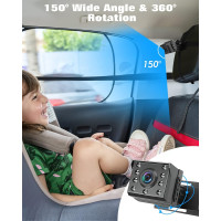 Камера Zacro Baby Car Camera HD 1080P з дисплеєм 4,3 дюйма HD 1080P чорна (my-8075)