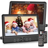 Портативный 10,5-дюймовый DVD-плеер WONNIE SMJ1011 с двумя экранами 1280x800, черный (my-19020) Портативный 10,5-дюймовый DVD-плеер WONNIE SMJ1011 с двумя экранами 1280x800, черный (my-19020)