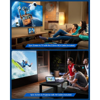 Портативний 10,5-дюймовий DVD-плеєр WONNIE SMJ1011 із двома екранами 1280x800, чорний (my-19020)