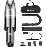 Портативный мини-автомобильный ручной пылесос Absob AB-101для чистки дома, автомобиля и клавиатуры - зарядка через USB черный (my-11088)