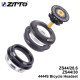 Рульова колонка ZTTO 4444S ZS44/28.6 ZS44/30 для прямого штока вилки та прямої склянки, чорний (my-16079)