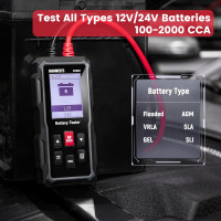 Тестер автомобільного акумулятора KAIWEETS KVB01з внутрішнім опором CCA 100-2000 Ом (my-16004)