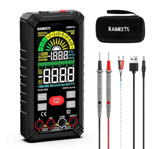Цифровой интеллектуальный мультиметр KAIWEETS KM601S 10000 отсчетов (my-16007)