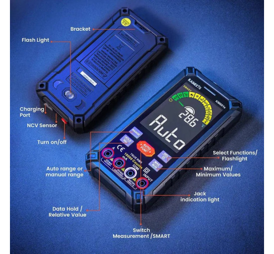 Цифровой интеллектуальный мультиметр KAIWEETS KM601S 10000 отсчетов (my-16007)