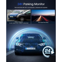 Видеорегистратор Avylet A1, WiFi 2K, внешний GPS, 1,5-дюймовый IPS-экран, черный (my-19016)