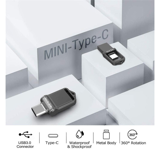 Флеш-накопичувач KEXIN 64G USB C, USB 3.0 (my-16084)