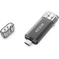 Флеш-накопичувач KEXIN USB C 128 ГБ USB 3.0 для ПК, планшета, ноутбука, телевізора, чорний (my-16085)