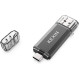 Флеш-накопичувач KEXIN USB C 128 ГБ USB 3.0 для ПК, планшета, ноутбука, телевізора, чорний (my-16085)