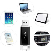 Флеш-накопичувач KEXIN USB C 128 ГБ USB 3.0 для ПК, планшета, ноутбука, телевізора, чорний (my-16085)