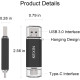 Флеш-накопичувач KEXIN USB C 128 ГБ USB 3.0 для ПК, планшета, ноутбука, телевізора, чорний (my-16085)
