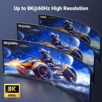 Кабель 1м. UGREEN Micro HDMI - HDMI 2.1 8K 4K при 120/240 Гц типу D, eARC, Dolby Atmos HDR, надшвидкісний HDCP (my-16047)