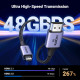 Кабель 1м. UGREEN Micro HDMI - HDMI 2.1 8K 4K при 120/240 Гц типа D, eARC, Dolby Atmos HDR, сверхскоростной HDCP (my-16047)