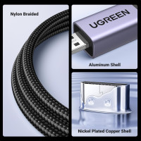 Кабель 1м. UGREEN Mini HDMI - HDMI 2.1 8K 4K при 120/240 Гц типу D, eARC, Dolby Atmos HDR, надшвидкісний HDCP (my-16047)