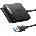 Кабель адаптер UGREEN SATA-USB 3.0 адаптер жорсткого диска SATA I/II/III, чорний (my-16042)