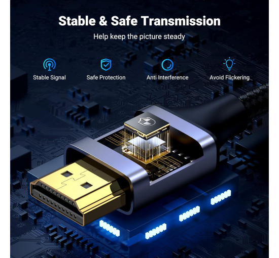 Кабель UGREEN 4K Micro HDMI - HDMI 3,3 фути, алюмінієвий корпус, плетений, 18 Гбіт/с, 4K 60 Гц, HDR 3D ARC сумісний з GoPro Hero 7, 6, 5, чорний (my-16049)