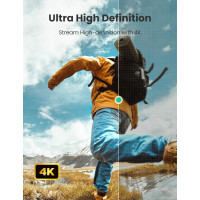 Кабель UGREEN 4K Micro HDMI - HDMI 3,3 фути, алюмінієвий корпус, плетений, 18 Гбіт/с, 4K 60 Гц, HDR 3D ARC сумісний з GoPro Hero 7, 6, 5, чорний (my-16049)