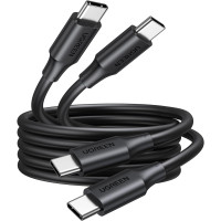 Комплект из 2х кабелей 1м UGREEN USB C - USB C для быстрой зарядки и синхронизации PD 100 Вт 5 А 20 В USB Type C (my-16046)