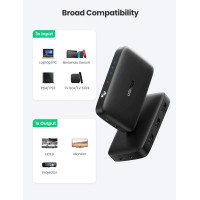 Переключатель HDMI с ДУ UGREEN HDMI Switcher 3In1 Out 4K@30HZ, черный (my-16043)