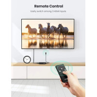 Переключатель HDMI с ДУ UGREEN HDMI Switcher 3In1 Out 4K@30HZ, черный (my-16043)