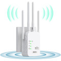 Ретранслятор сигнала WiFi QflFdetall 2A2F4-U10 300 Мбит/с, до 120 кв, 2,4 ГГц, 4 антенны (my-19018)