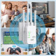 Ретранслятор сигнала WiFi QflFdetall 2A2F4-U10 300 Мбит/с, до 120 кв, 2,4 ГГц, 4 антенны (my-19018)