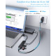 USB3.0 HUB Ultra Slim Aceele AC-T10 5портов (4 для данных, 1 для питания) - SuperSpeed ​​5 Гбит/с - для MacBook Air/Pro, черный (my-16096)