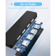 USB3.0 HUB Ultra Slim Aceele AC-T10 5портов (4 для данных, 1 для питания) - SuperSpeed ​​5 Гбит/с - для MacBook Air/Pro, черный (my-16096)