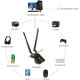 Wi-Fi-карта Ubit WiFi 6 AX3000E PCIE Max 2974 Мбит/с, трёхдиапазонная (my-19004)