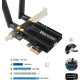 Wi-Fi-карта Ubit WiFi 6 AX3000E PCIE Max 2974 Мбит/с, трёхдиапазонная (my-19004)