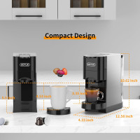 Кофемашина Heightening Espresso 4in1 для Nespresso Original ЧЕРНЫЙ (AC-513H) (my-13012)