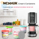 Контейнер Creami BYKITCHEN для морозива Ninja CREAMi NC300EU оранжевий, сірий (my-13034)