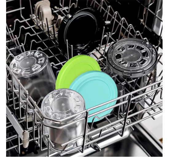 Контейнер Creami BYKITCHEN для морозива Ninja CREAMi NC300EU оранжевий, сірий (my-13034)