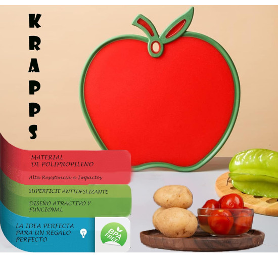 Кухонная разделочная доска KRAPPS сыров и мясного ассорти, Красный (my-13071)