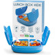 Детский Lunch Box Umami KidsBlue со столовыми приборами, 3 отделения, идеальный размер порций для детей от 4 до 12 лет, синий (my-13109)