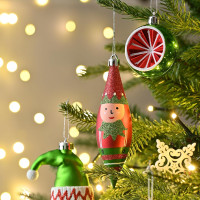 Подарочный набор рождественских шаров Victor's Workshop 40 шт. для рождественского украшения, красный, зеленый (my-16127)