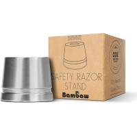 Подставка Bambaw для безопасной бритвы Double Edge, серебристая (my-16022)