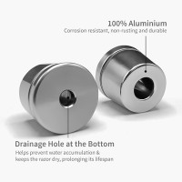 Підставка Bambaw для безпечної бритви Double Edge, срібляста (my-16022)