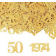 Украшение на 50-летие GoldRock Confetti 3,4-4,6 см, упаковка 100 шт, Золотой (my-13074)