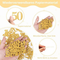 Прикраса на 50-річчя GoldRock Confetti 3,4-4,6 см, упаковка 100 шт., Золотий (my-13074)