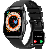 Умные часы AcclaFit KM15 для Android, iOS, 2,01-дюймовые сенсорные фитнес-часы с уведомлениями темно черные (my-8083)