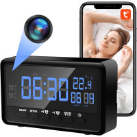 Умный будильник Nisanmoon YQ300 с встроенной камерой наблюдения, Wi-Fi 2.4/5 ГГц, Full HD 1080P (my-19030) Умный будильник Nisanmoon YQ300 с встроенной камерой наблюдения, Wi-Fi 2.4/5 ГГц, Full HD 1080P (my-19030)
